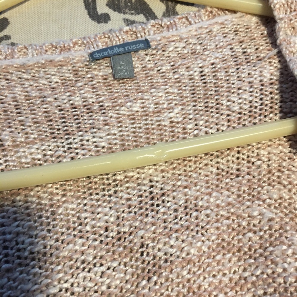 Charlotte Russe Chunky Rose Cardigan